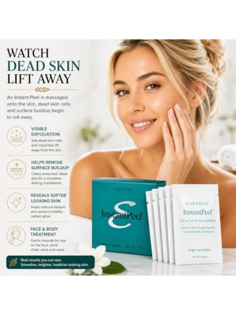 Gentle Exfoliating Face & Body Packets – Instant Peel for Smooth, Glowing Skin